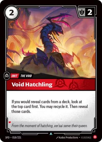 Riftbound Spiritforged - 018/221 Void Hatchling Uncommon