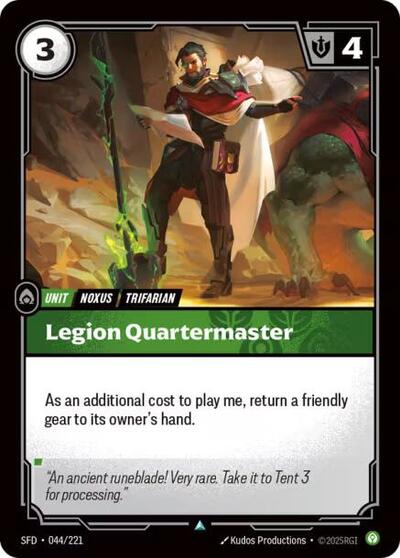 Riftbound Spiritforged - 044/221 Legion Quartermaster Uncommon