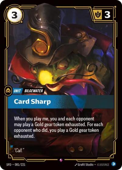 Riftbound Spiritforged - 081/221 Card Sharp Rare