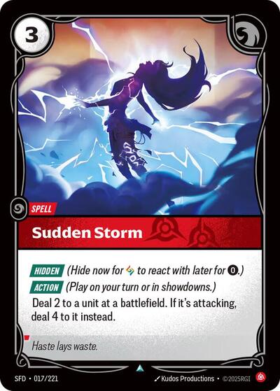 Riftbound Spiritforged - 017/221 Sudden Storm Uncommon