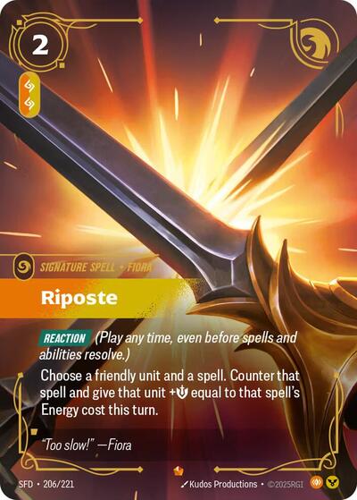 Riftbound Spiritforged - 206/221 Riposte Epic