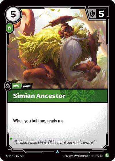 Riftbound Spiritforged - 047/221 Simian Ancestor Uncommon