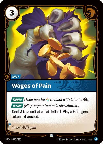 Riftbound Spiritforged - 070/221 Wages of Pain Common