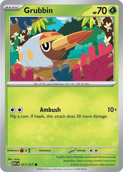 Mega Evolution Ascended Heroes - 017/217 Grubbin Common