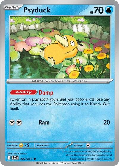 Mega Evolution Ascended Heroes - 039/217 Psyduck Common