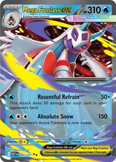 ME: Ascended Heroes - 047/217 Mega Froslass ex Double Rare