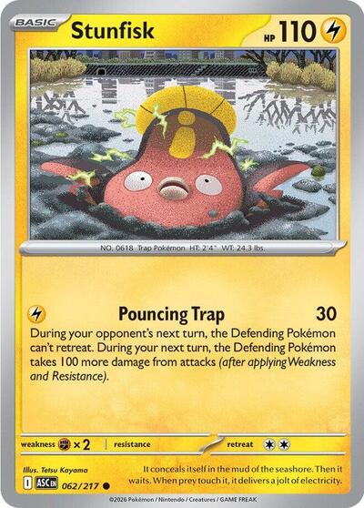 Mega Evolution Ascended Heroes - 062/217 Stunfisk Common