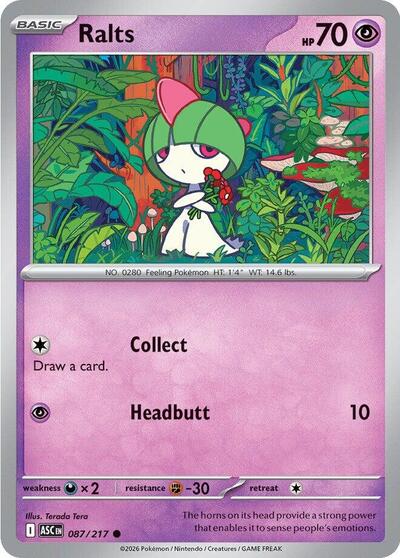 ME: Ascended Heroes - 087/217 Ralts Common