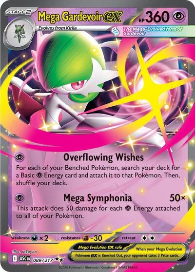 Mega Evolution Ascended Heroes - 089/217 Mega Gardevoir ex Double Rare