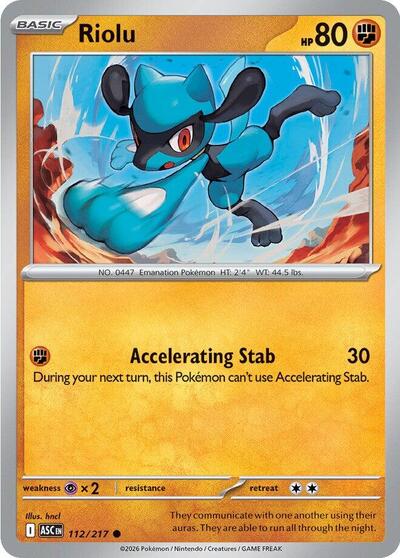 Mega Evolution Ascended Heroes - 112/217 Riolu Common