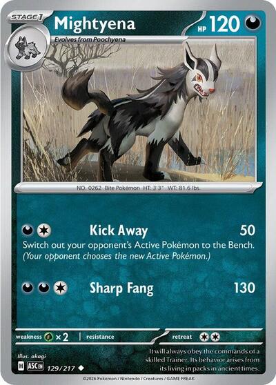 Mega Evolution Ascended Heroes - 129/217 Mightyena Uncommon