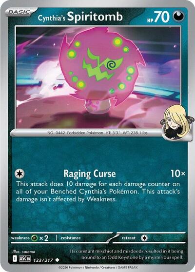 Mega Evolution Ascended Heroes - 133/217 Cynthia's Spiritomb Uncommon