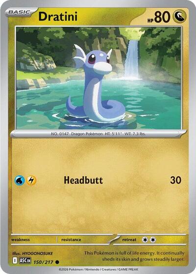 ME: Ascended Heroes - 150/217 Dratini Common