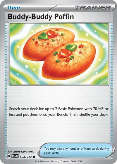 Mega Evolution Ascended Heroes - 184/217 Buddy-Buddy Poffin Common