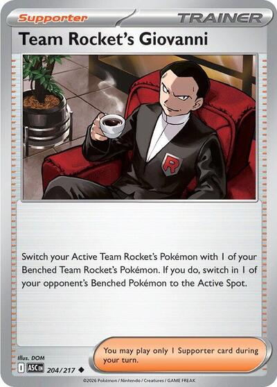 Mega Evolution Ascended Heroes - 204/217 Team Rocket's Giovanni Uncommon