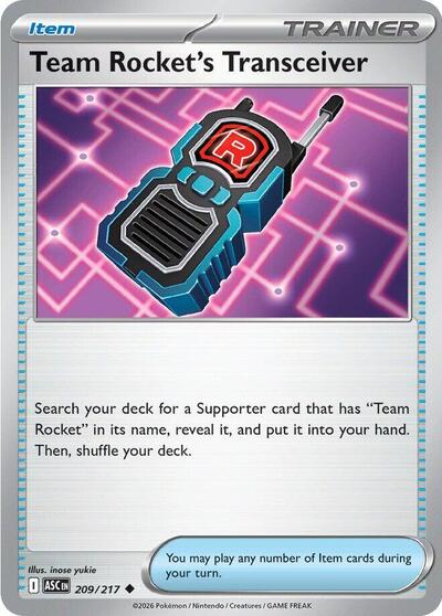 Mega Evolution Ascended Heroes - 209/217 Team Rocket's Transceiver Uncommon