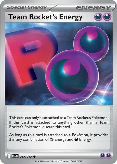 ME: Ascended Heroes - 217/217 Team Rocket's Energy Uncommon