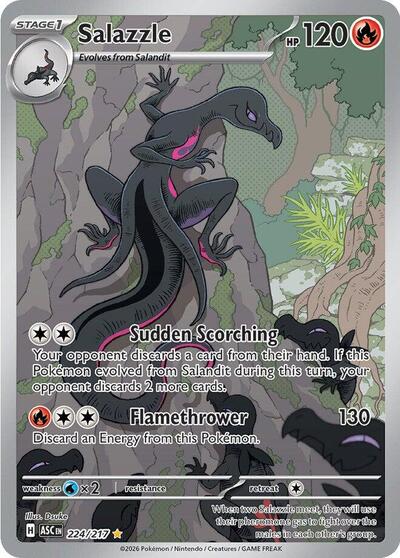 Mega Evolution Ascended Heroes - 224/217 Salazzle Illustration Rare