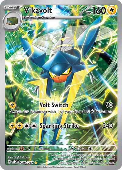 Mega Evolution Ascended Heroes - 230/217 Vikavolt Illustration Rare