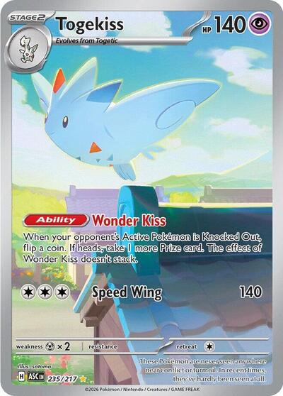 Mega Evolution Ascended Heroes - 235/217 Togekiss Illustration Rare
