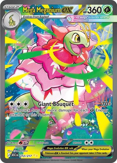 Mega Evolution Ascended Heroes - 272/217 Mega Meganium ex Special Illustration Rare