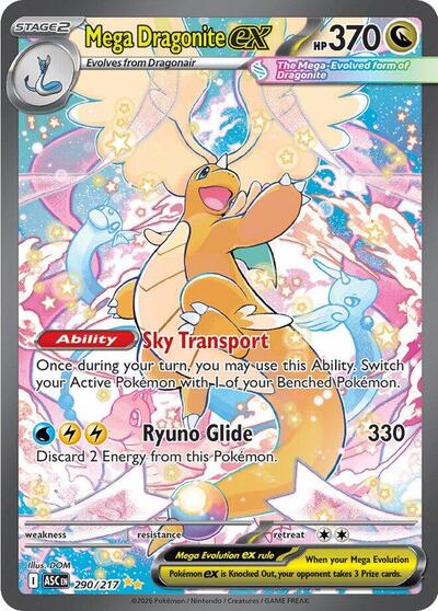 Mega Evolution Ascended Heroes - 290/217 Mega Dragonite ex Special Illustration Rare
