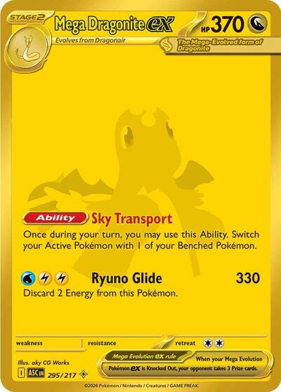 ME: Ascended Heroes - 295/217 Mega Dragonite ex Mega Hyper Rare