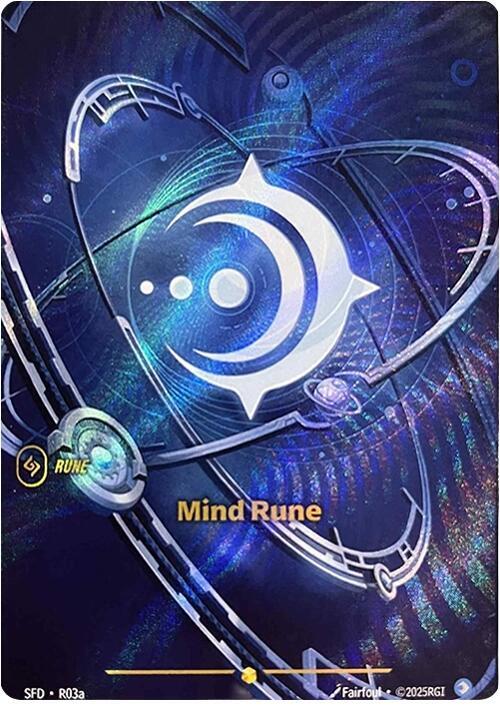 Riftbound Spiritforged - R03a Mind Rune (Alternate Art) Showcase