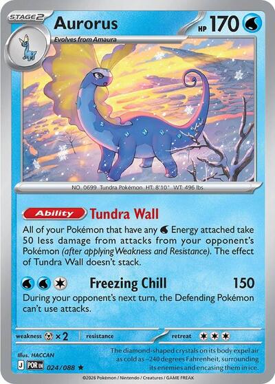 Mega Evolution Perfect Order - 024/088 Aurorus - 024/088 Rare