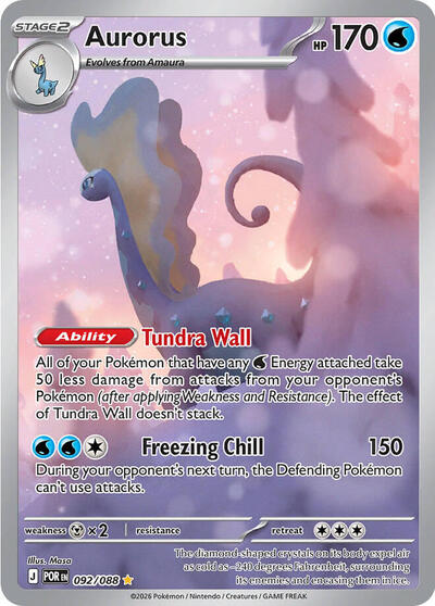 Mega Evolution Perfect Order - 092/088 Aurorus Illustration Rare