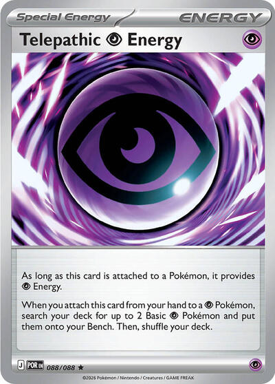 Mega Evolution Perfect Order - 088/088 Telepathic Psychic Energy Rare