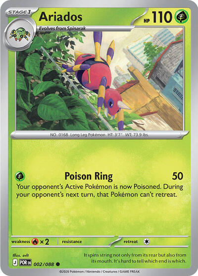 Mega Evolution Perfect Order - 002/088 Ariados Common
