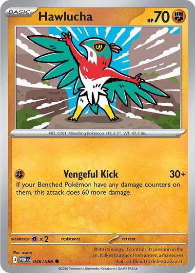 Mega Evolution Perfect Order - 046/088 Hawlucha Common