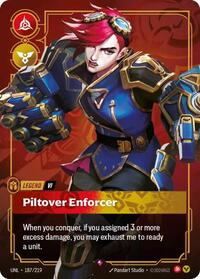 Riftbound- Unleashed - Vi - Piltover Enforcer 187/219 Rare