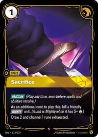 Riftbound- Unleashed - Sacrifice 173/219 Rare