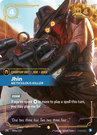 Riftbound- Unleashed - Jhin - Meticulous Killer (Alternate Art) 089a/219 Showcase
