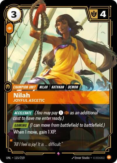 Riftbound- Unleashed - Nilah - Joyful Ascetic 115/219 Rare