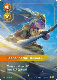 Riftbound- Unleashed - Poppy - Keeper of the Hammer (Overnumbered) 237/219 Showcase