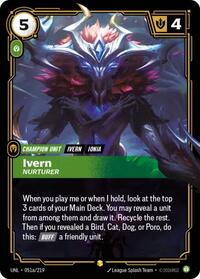 Riftbound- Unleashed - Ivern - Nurturer (Alternate Art) 051a/219 Showcase