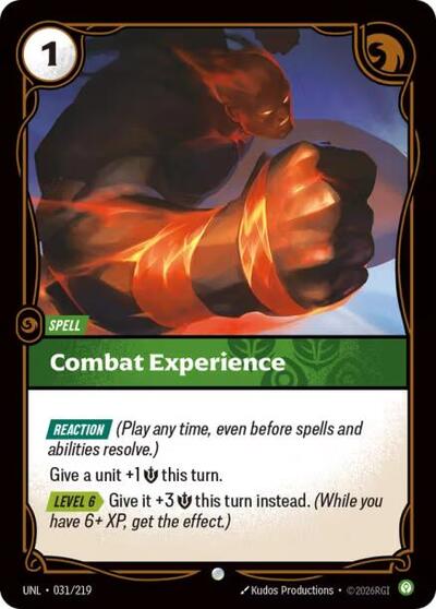 Riftbound - Unleashed - Combat Experience 031/219 Common
