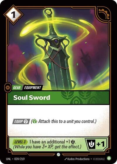 Riftbound - Unleashed - Soul Sword 039/219 Common