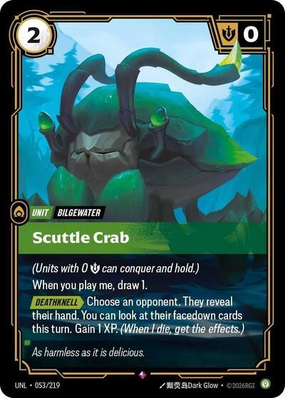 Riftbound- Unleashed - Scuttle Crab 053/219 Rare