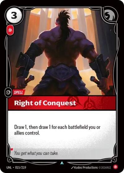 Riftbound - Unleashed - Right of Conquest 015/219 Uncommon