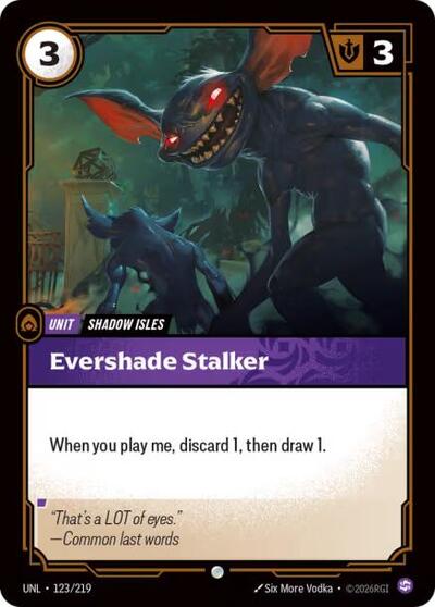 Riftbound - Unleashed - Evershade Stalker 123/219 Common