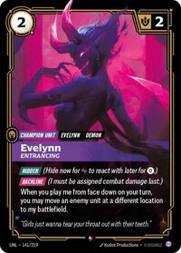 Riftbound- Unleashed - Evelynn - Entrancing 141/219 Rare