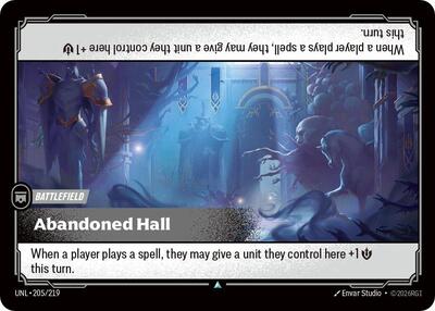 Riftbound - Unleashed - Abandoned Hall 205/219 Uncommon