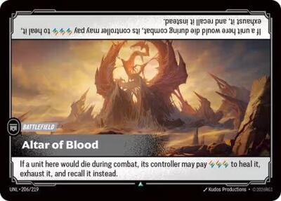 Riftbound - Unleashed - Altar of Blood 206/219 Uncommon