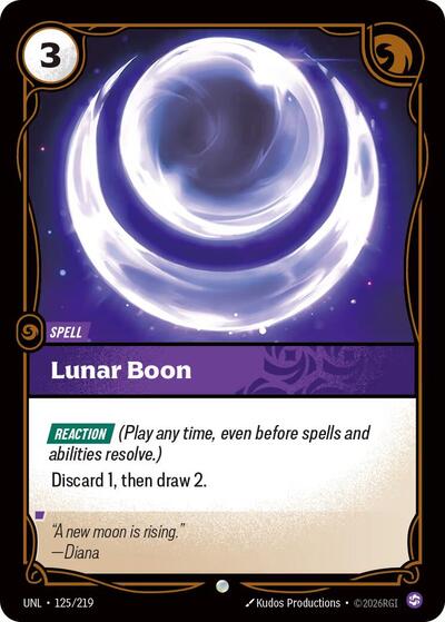 Riftbound - Unleashed - Lunar Boon 125/219 Common
