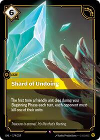 Riftbound- Unleashed - Shard of Undoing 174/219 Rare