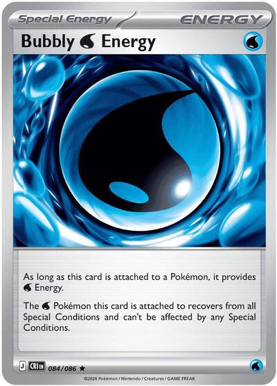Mega Evolution Chaos Rising - 084/086 Bubbly W Energy Rare